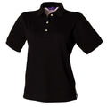 Schwarz - Front - Henbury Damen Polo Shirt Klassik