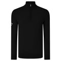 Schwarzer Onyx - Front - Callaway Herren Merinowollpullover mit Reißverschluss bis zur Brust