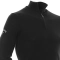 Schwarzer Onyx - Side - Callaway Herren Merinowollpullover mit Reißverschluss bis zur Brust