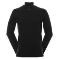 Schwarzer Onyx - Lifestyle - Callaway Herren Merinowollpullover mit Reißverschluss bis zur Brust