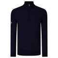 Peacoat-Marineblau - Front - Callaway Herren Merinowollpullover mit Reißverschluss bis zur Brust