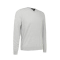 Perlen Blau - Front - Callaway Herren Merinowollpullover mit V-Ausschnitt