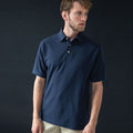 Marineblau - Back - Henbury Herren Polo-Shirt Ultimate