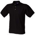 Schwarz - Front - Henbury Herren Polo-Shirt Ultimate