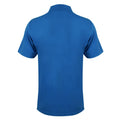 Mittelblau - Back - Henbury Herren Polo-Shirt Coolplus Pique