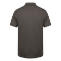 Heather Graphit - Back - Henbury Herren Polo-Shirt Coolplus Pique