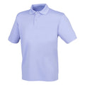 Lavendel - Front - Henbury Herren Polo-Shirt Coolplus Pique