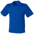 Königsblau - Front - Henbury Herren Polo-Shirt Coolplus Pique