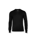 Schwarz - Front - Nimbus - "Ashbury" Pullover, V-Ausschnitt für Herren