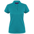 Kräftige Jade - Front - Henbury Damen Coolplus® Polo-Shirt - Polohemd,