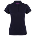 Oxford Marineblau - Front - Henbury Damen Coolplus® Polo-Shirt - Polohemd,