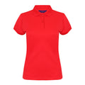 Rot - Front - Henbury Damen Coolplus® Polo-Shirt - Polohemd,