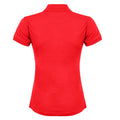 Rot - Back - Henbury Damen Coolplus® Polo-Shirt - Polohemd,