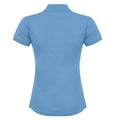 Mittelblau - Back - Henbury Damen Coolplus® Polo-Shirt - Polohemd,