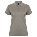 Grau meliert - Front - Henbury Damen Coolplus® Polo-Shirt - Polohemd,