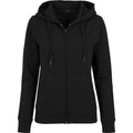 Schwarz - Front - Build Your Brand Damen Terry-Kapuzenjacke