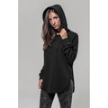 Schwarz - Close up - Build Your Brand Damen Oversized-Kapuzenpullover