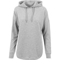 Grau - Front - Build Your Brand Damen Oversized-Kapuzenpullover