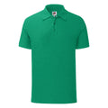 Grün meliert - Front - Fruit Of The Loom Herren Poloshirt Iconic