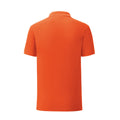 Orange - Back - Fruit Of The Loom Herren Poloshirt Iconic