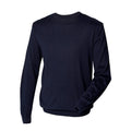 Marineblau - Pack Shot - Henbury Herren Strickpullover extra dick