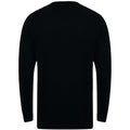 Schwarz - Back - Henbury Herren Strickpullover extra dick