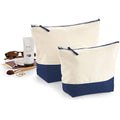 Natur-Navy - Lifestyle - Westford Mill Dipped Base Leinen Accessoire Tasche (2 Stück-Packung)