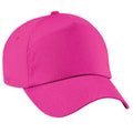 Fuchsia - Front - Beechfield Unisex Baseballkappe mit 5 Paneelen (2 Stück-Packung)