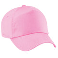 Pink - Front - Beechfield Unisex Baseballkappe mit 5 Paneelen (2 Stück-Packung)