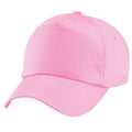 Pink - Back - Beechfield Unisex Baseballkappe mit 5 Paneelen (2 Stück-Packung)