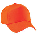 Orange - Front - Beechfield Unisex Baseballkappe mit 5 Paneelen (2 Stück-Packung)