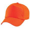 Orange - Back - Beechfield Unisex Baseballkappe mit 5 Paneelen (2 Stück-Packung)