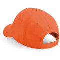 Orange - Side - Beechfield Unisex Baseballkappe mit 5 Paneelen (2 Stück-Packung)