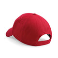 Rot - Back - Beechfield Unisex 5 Panel Baseballkappe Ultimate (2 Stück-Packung)