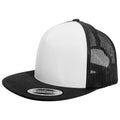 Schwarz-Weiß - Front - Yupoong Flexfit Unisex Baseballkappe Trucker (2 Stück-Packung)