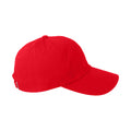 Rot - Back - Yupoong Flexfit 6 Panel Baseball Kappe mit Schnalle (2 Stück-Packung)