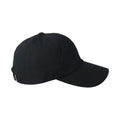 Schwarz - Back - Yupoong Flexfit 6 Panel Baseball Kappe mit Schnalle (2 Stück-Packung)