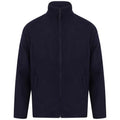 Marineblau - Front - Henbury Herren Microfleece-Jacke, Anti-Pilling