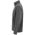 Dunkelgrau meliert - Side - Henbury Herren Microfleece-Jacke, Anti-Pilling