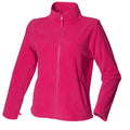 Fuchsia - Front - Henbury Damen Mikrofleece-Jacke - Fleece-Jacke