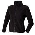 Schwarz - Front - Henbury Damen Mikrofleece-Jacke - Fleece-Jacke