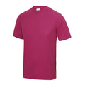 Hot Pink - Front - AWDis Just Cool Herren Performance T-Shirt