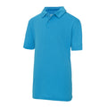 Saphirblau - Front - AWDis Just Cool Kinder Sport Polo Shirt