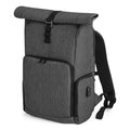 Grau meliert - Front - Quadra Q-tech Charge Roll-Top Rucksack