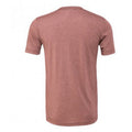 Mauve meliert - Back - Bella + Canvas - "CVC" T-Shirt für Herren-Damen Unisex kurzärmlig