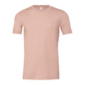 Rosa-Grau meliert - Front - Bella + Canvas - "CVC" T-Shirt für Herren-Damen Unisex kurzärmlig