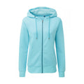 Ozean-Blau - Front - Asquith & Fox Damen Kapuzenjacke mit Bio-Baumwolle