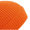 Orange - Back - Beechfield Unisex Engineered Ripp Strickmütze