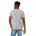 Athletic Grau - Side - Bella + Canvas - T-Shirt Wildleder-Haptik für Herren-Damen Unisex