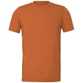 Herbstfarben meliert - Front - Bella + Canvas - T-Shirt Wildleder-Haptik für Herren-Damen Unisex